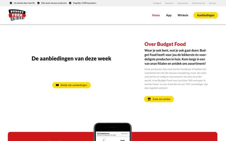 Screenshot of budget-food.nl