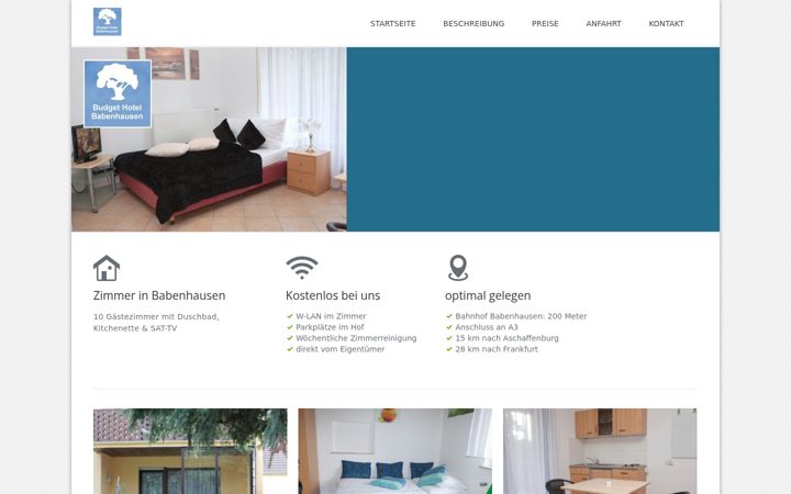 Screenshot of budget-hotel-babenhausen.de