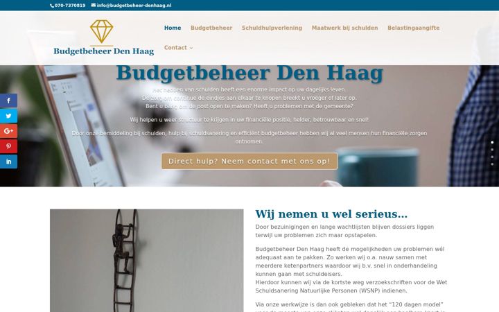 Zrzut ekranu budgetbeheer-denhaag.nl