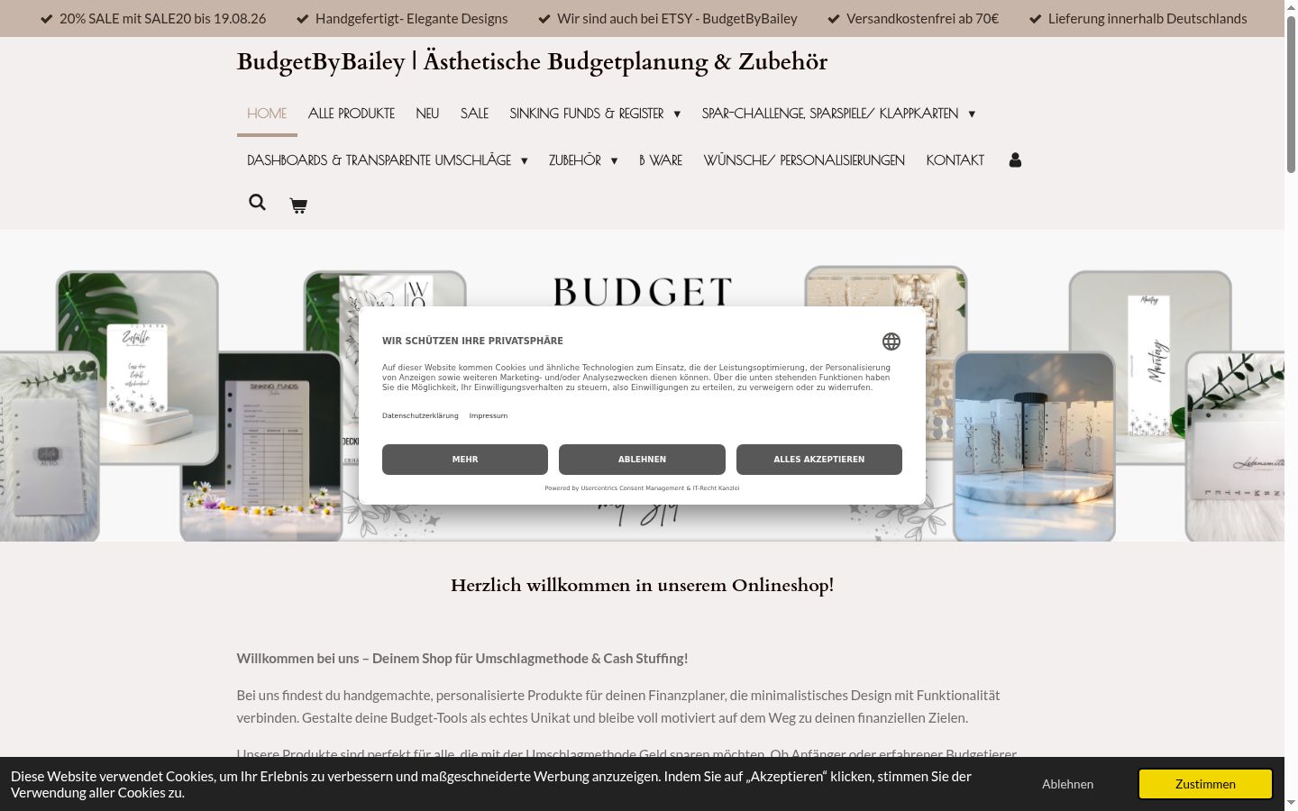 Snímka obrazovky banera súhlasu zobrazeného pred akoukoľvek interakciou