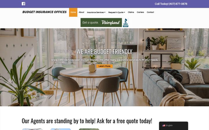 Screenshot of budgetinsurancewintergarden.com