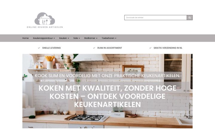 Zrzut ekranu budgetkeukenartikelen.nl