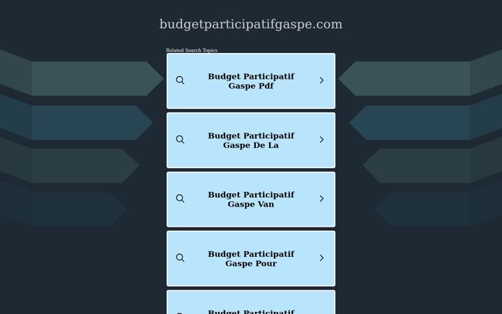 Screenshot of budgetparticipatifgaspe.com