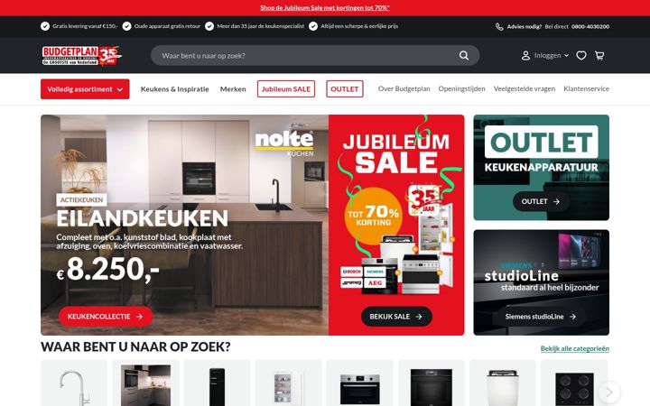 Screenshot von budgetplan.nl