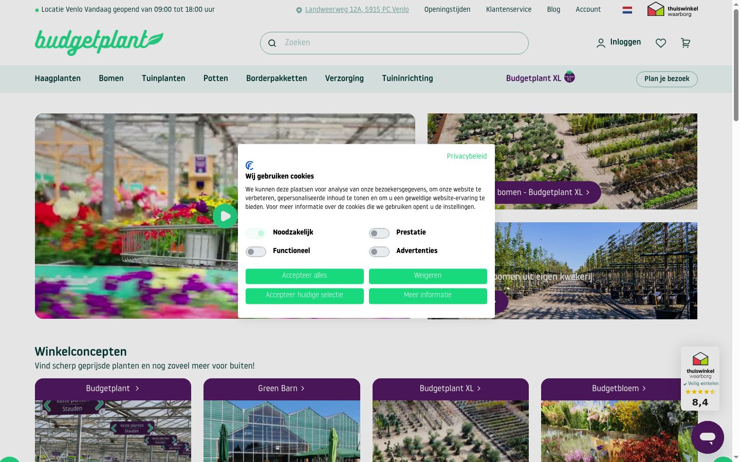 Kuvakaappaus suostumusbannerista, joka näytettiin ennen mitään vuorovaikutusta