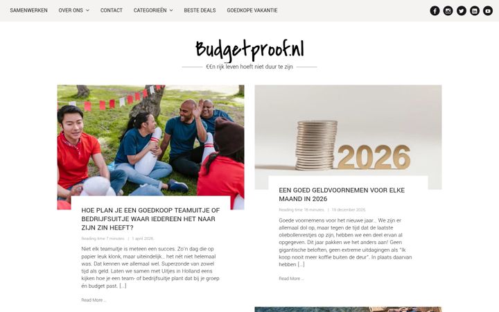 Screenshot of budgetproof.nl