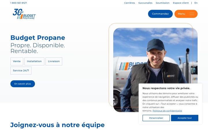 Screenshot of budgetpropane.com