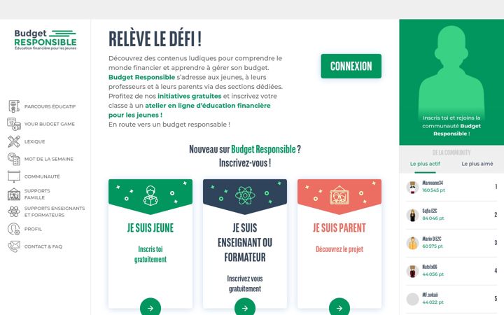 Screenshot of budgetresponsible.fr
