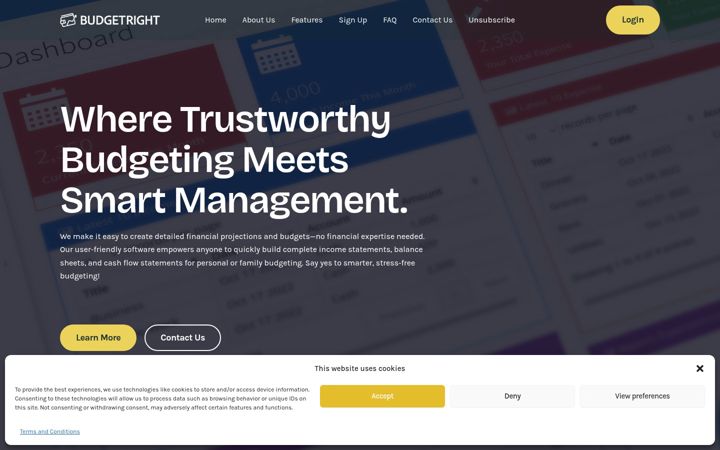 Screenshot of budgetright.net