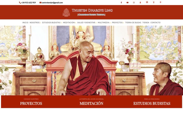 Ekrano kopija budismotibetanomadrid.org