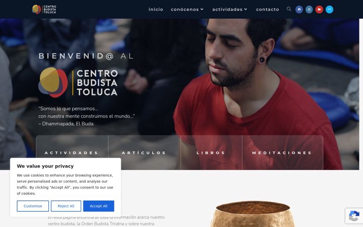 Screenshot of budismotoluca.com