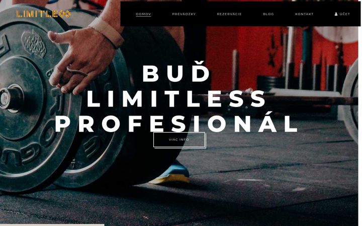Snímek obrazovky budlimitless.sk
