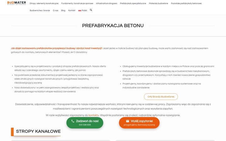 Screenshot of budmater.pl
