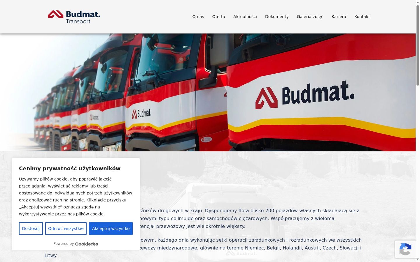 Screenshot des Einwilligungsbanners vor jeglicher Interaktion