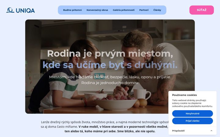 Screenshot of budmepritomni.sk
