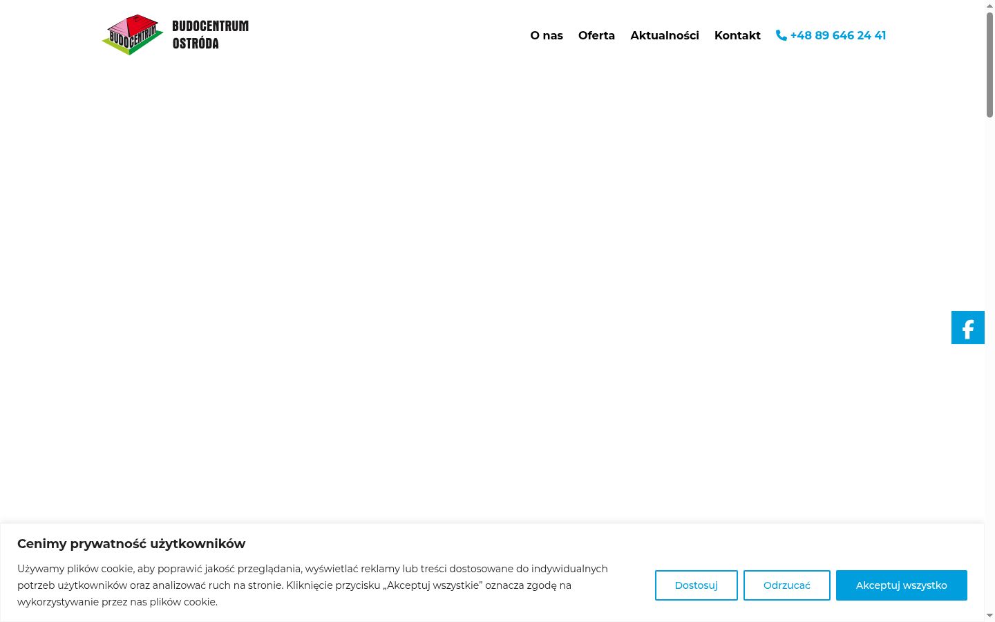 Screenshot des Einwilligungsbanners vor jeglicher Interaktion