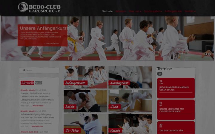 Screenshot of budoclubkarlsruhe.de