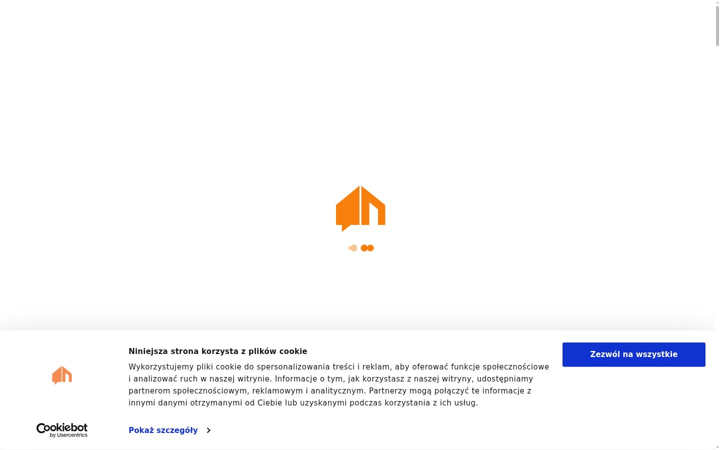 Snimka zaslona bannera za privolu prikazanog prije bilo kakve interakcije