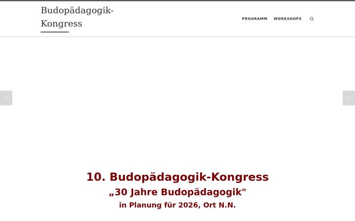 Екранна снимка на budopaedagogik-kongress.de