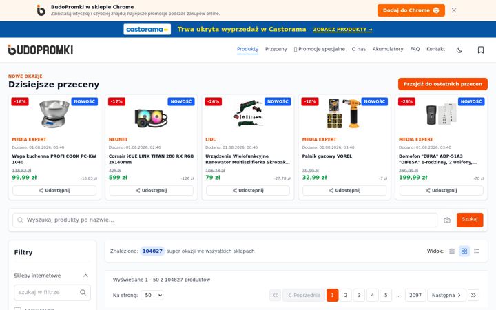 Screenshot of budopromki.pl