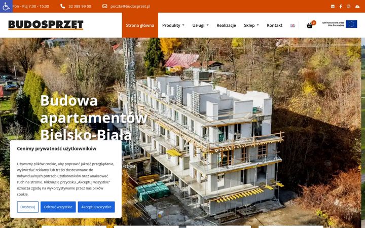 Screenshot of budosprzet.pl