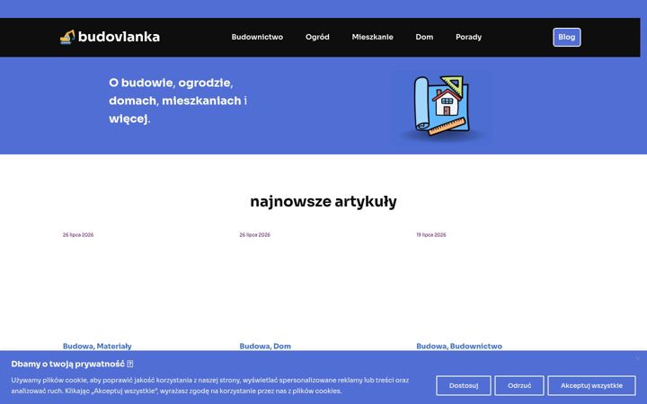 Ekraanipilt saidist budovlanka.pl