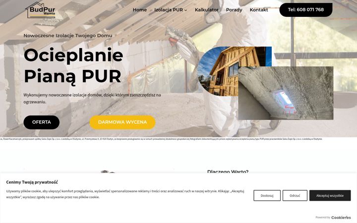 Screenshot of budpurwarmia.pl