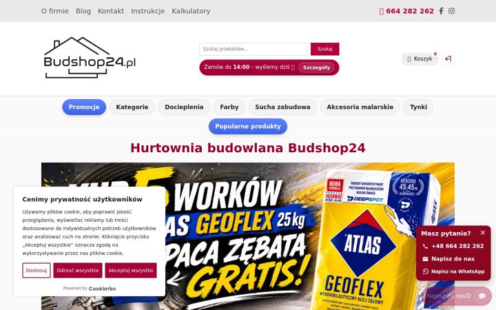 Screenshot of budshop24.pl