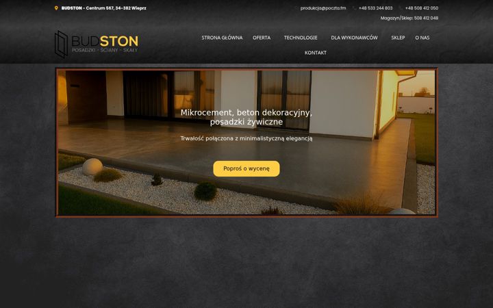 Screenshot of budstone.eu