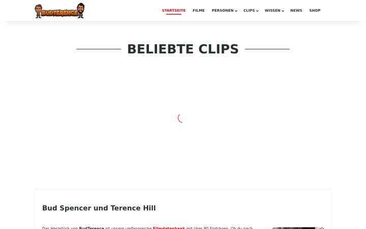 Screenshot of budterence.de