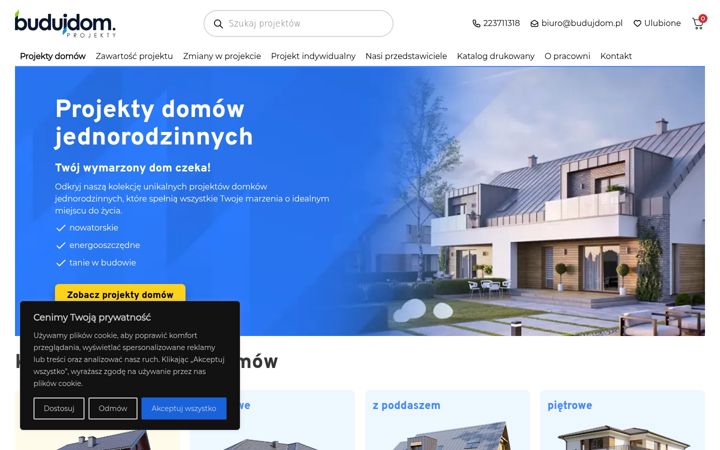 Screenshot του budujdom.pl