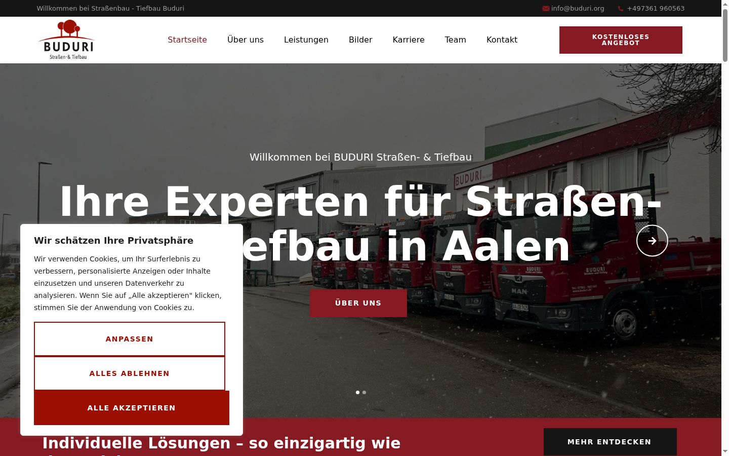 Ekrānuzņēmums ar piekrišanas baneri, kas tika rādīts pirms jebkādas mijiedarbības