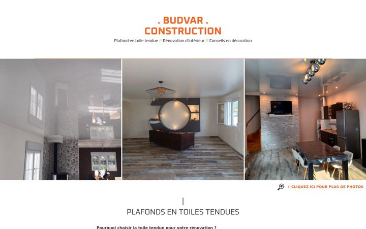 Screenshot of budvarconstruction.com