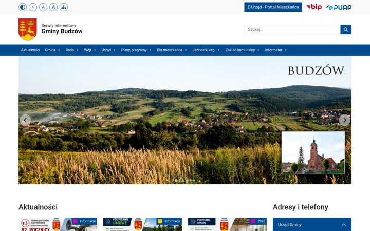 Screenshot of budzow.pl