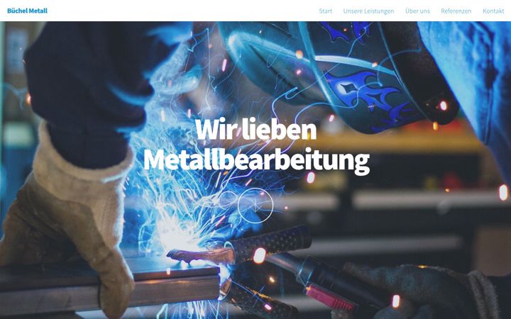Screenshot of buechel-metall.de