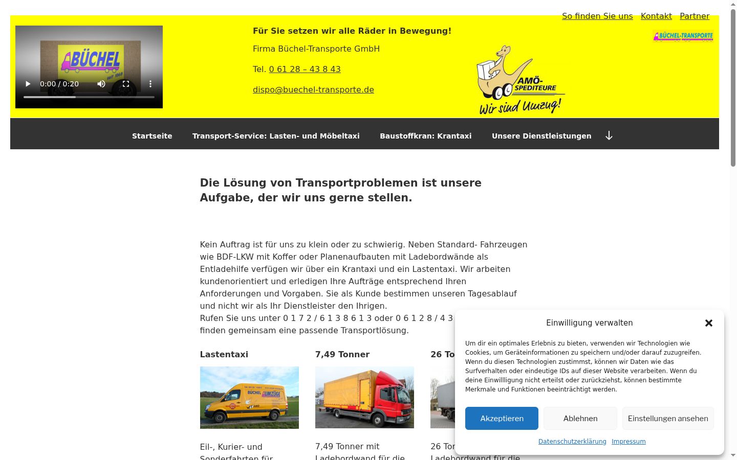 Screenshot van de toestemmingsbanner zoals getoond vóór enige interactie