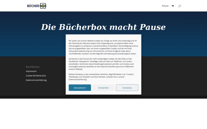 Skjámynd af buecherbox.eu
