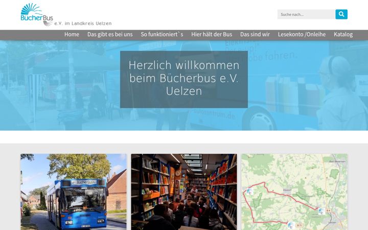Screenshot stránky buecherbus-uelzen.de