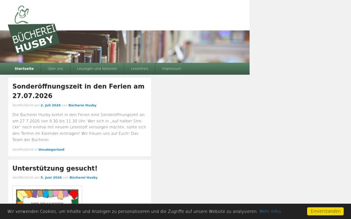 Screenshot of buecherei-husby.de