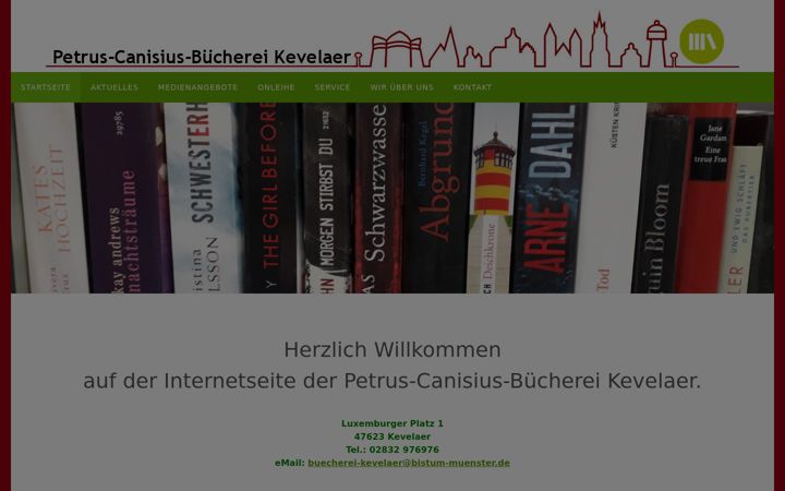 Screenshot of buecherei-kevelaer.de