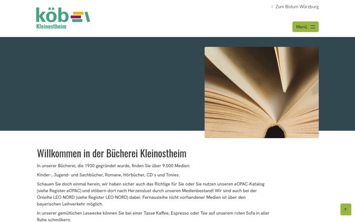 Screenshot of buecherei-kleinostheim.de