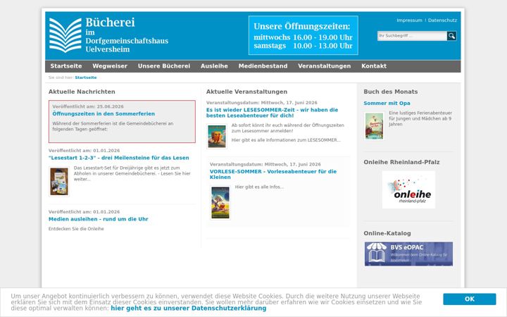 Screenshot stránky buecherei-uelversheim.de