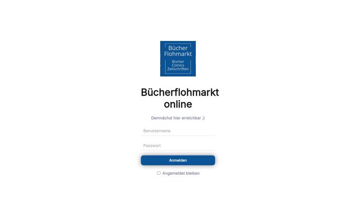 Screenshot of buecherflohmarkt.online