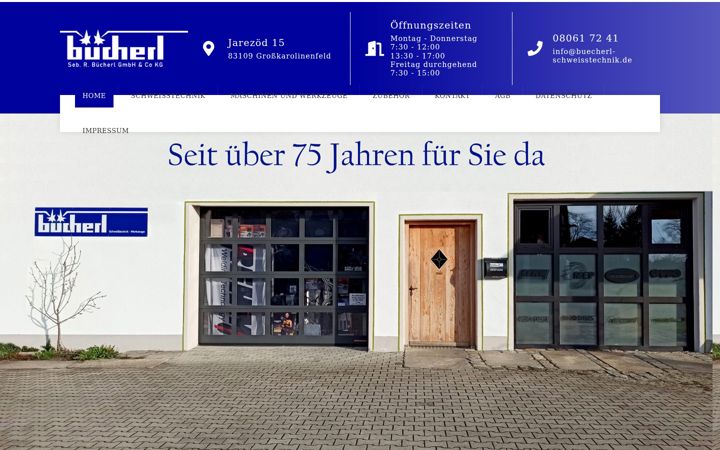 Screenshot of buecherl-schweisstechnik.de