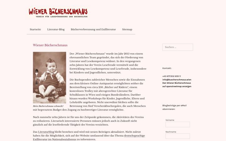 Screenshot ta' buecherschmaus.wien