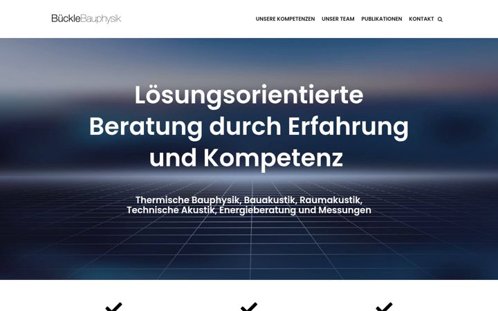 Screenshot of bueckle-bauphysik.de