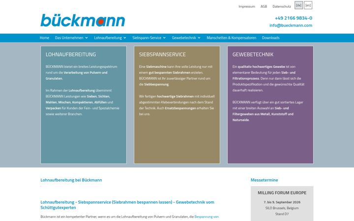 Screenshot of bueckmann.com