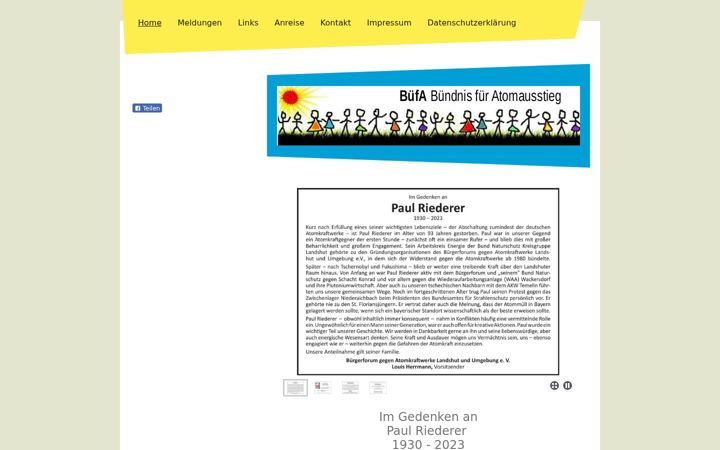 Screenshot of buefa-landshut.de