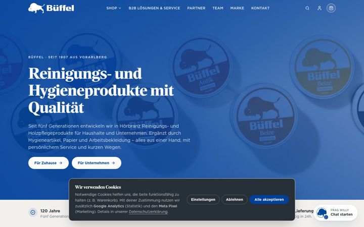 Screenshot of bueffel.at