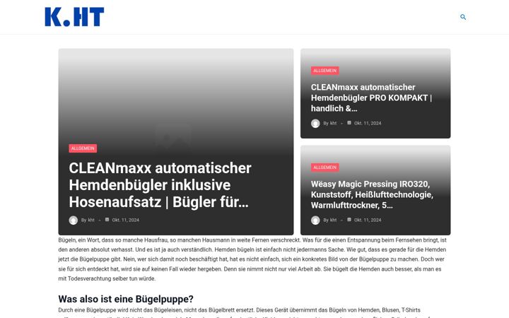 Screenshot of buegelpuppen.de